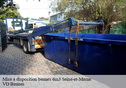 Mise à disposition bennes 6m3 77 Seine-et-Marne  VD Bennes