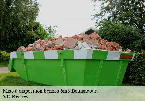 Mise à disposition bennes 6m3  boulancourt-77760 VD Bennes