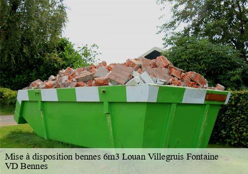 Mise à disposition bennes 6m3  louan-villegruis-fontaine-77560 VD Bennes