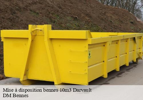 Mise à disposition bennes 10m3  darvault-77140 DM Bennes