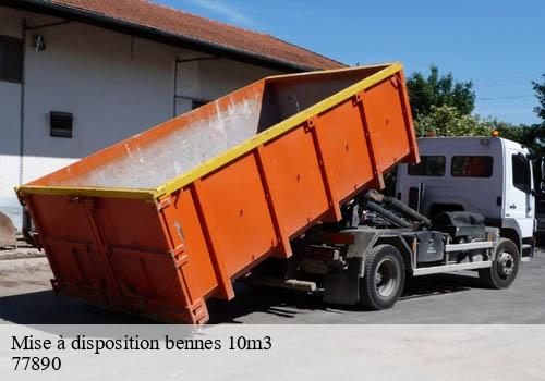 Mise à disposition bennes 10m3  gironville-77890 VD Bennes