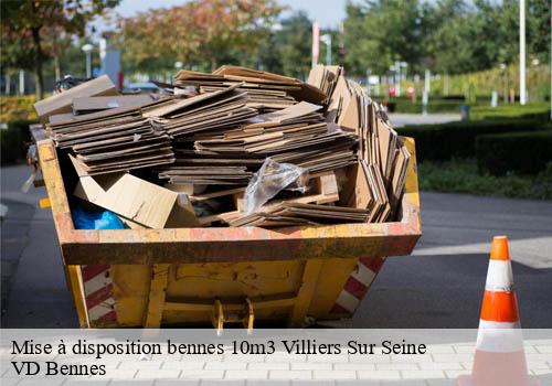 Mise à disposition bennes 10m3  villiers-sur-seine-77114 VD Bennes