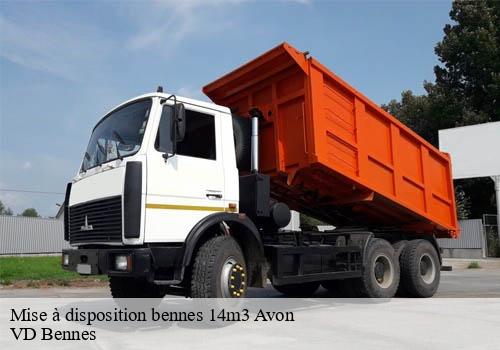 Mise à disposition bennes 14m3  avon-77210 VD Bennes