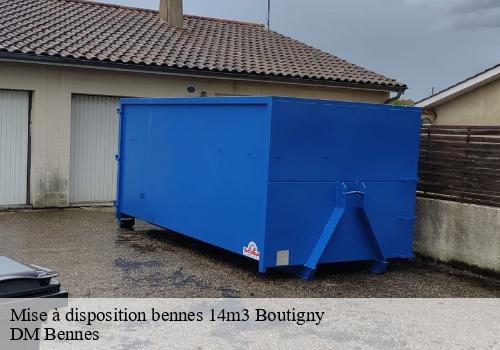 Mise à disposition bennes 14m3  boutigny-77470 DM Bennes