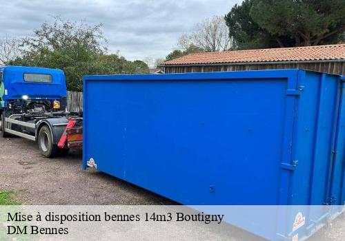 Mise à disposition bennes 14m3  boutigny-77470 DM Bennes