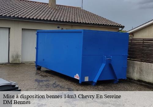 Mise à disposition bennes 14m3  chevry-en-sereine-77710 DM Bennes