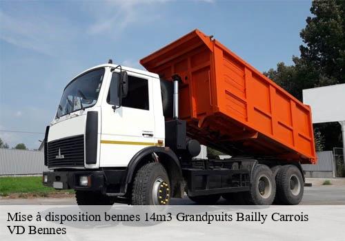 Mise à disposition bennes 14m3  grandpuits-bailly-carrois-77720 VD Bennes