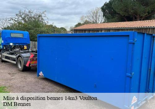 Mise à disposition bennes 14m3  voulton-77560 DM Bennes