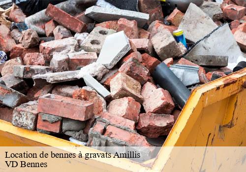 Location de bennes à gravats  amillis-77120 VD Bennes