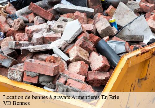 Location de bennes à gravats  armentieres-en-brie-77440 VD Bennes