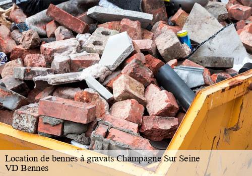 Location de bennes à gravats  champagne-sur-seine-77430 VD Bennes