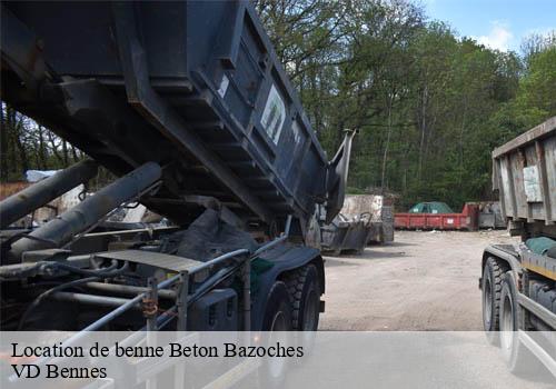 Location de benne  beton-bazoches-77320 VD Bennes