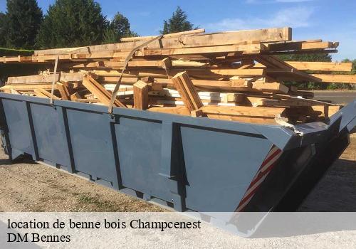 location de benne bois  champcenest-77560 DM Bennes