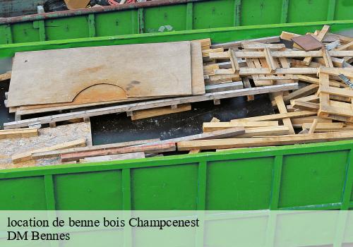 location de benne bois  champcenest-77560 DM Bennes