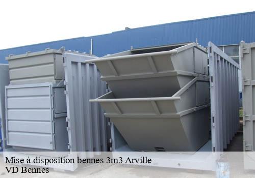 Mise à disposition bennes 3m3  arville-77890 VD Bennes