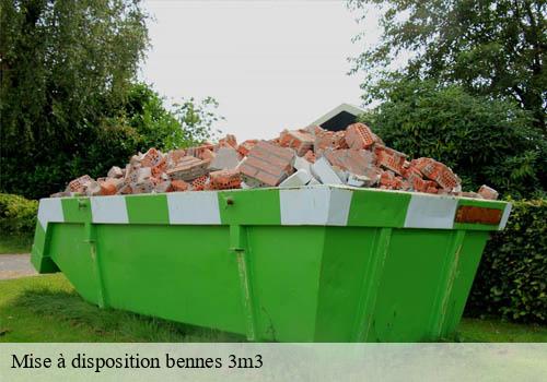 Mise à disposition bennes 3m3  brou-sur-chantereine-77177 VD Bennes