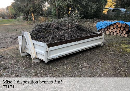 Mise à disposition bennes 3m3  chalautre-la-grande-77171 DM Bennes