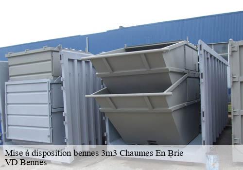 Mise à disposition bennes 3m3  chaumes-en-brie-77390 VD Bennes