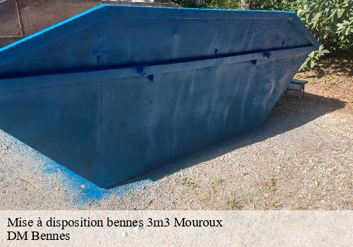 Mise à disposition bennes 3m3  mouroux-77120 DM Bennes